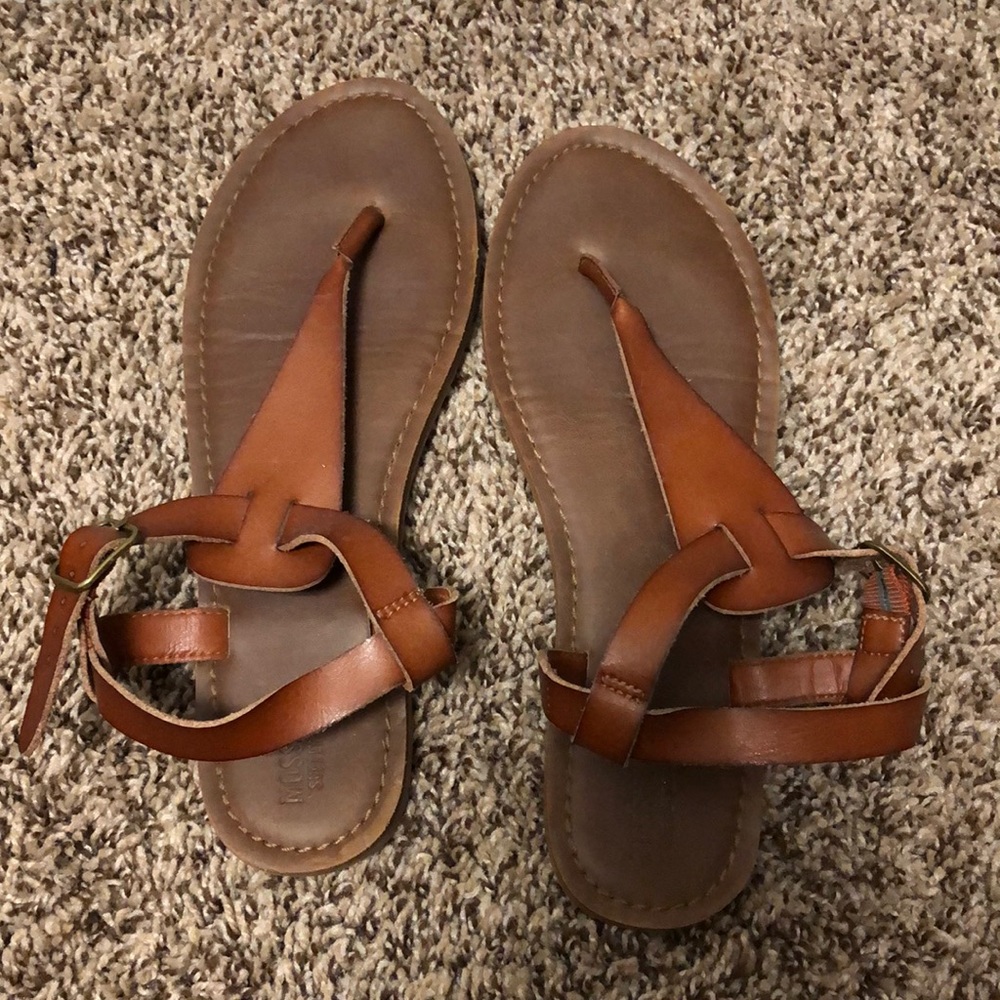 brown sandals